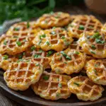 Cheddar Jalapeño Waffle Bites