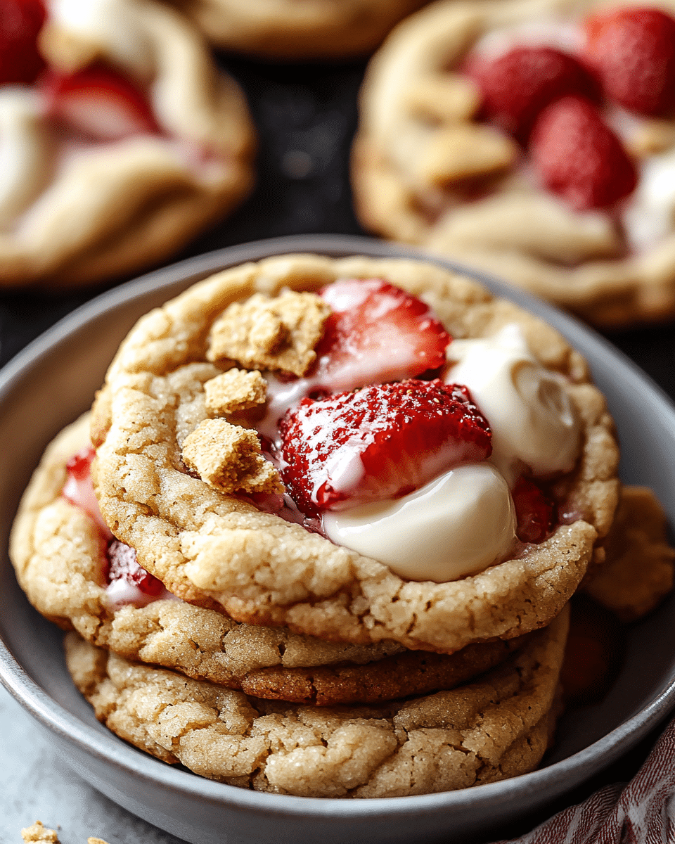 Strawberry Cheesecake Cookies