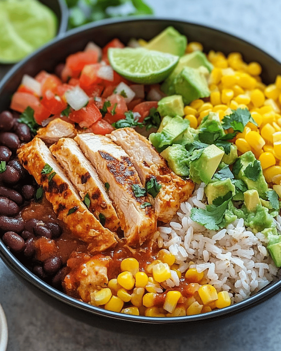 One-Pan Chicken Burrito Bowl