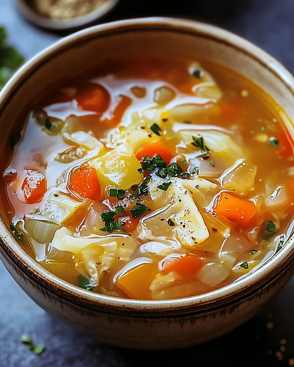 Cabbage Fat Burning Soup