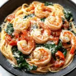 Shrimp Tomato Spinach Pasta
