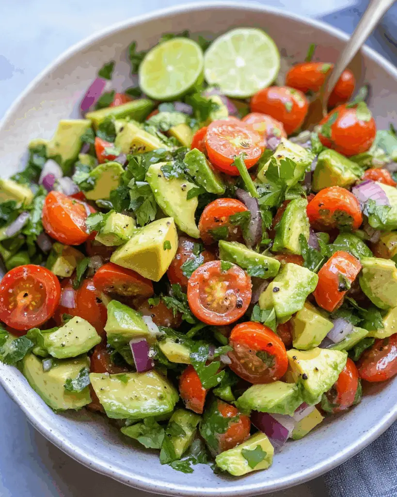 Creamy Cilantro Lime Avocado Salad