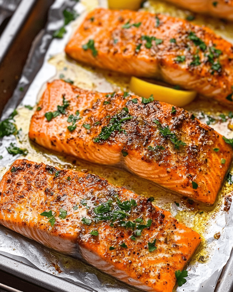 Garlic Butter Baked Salmon