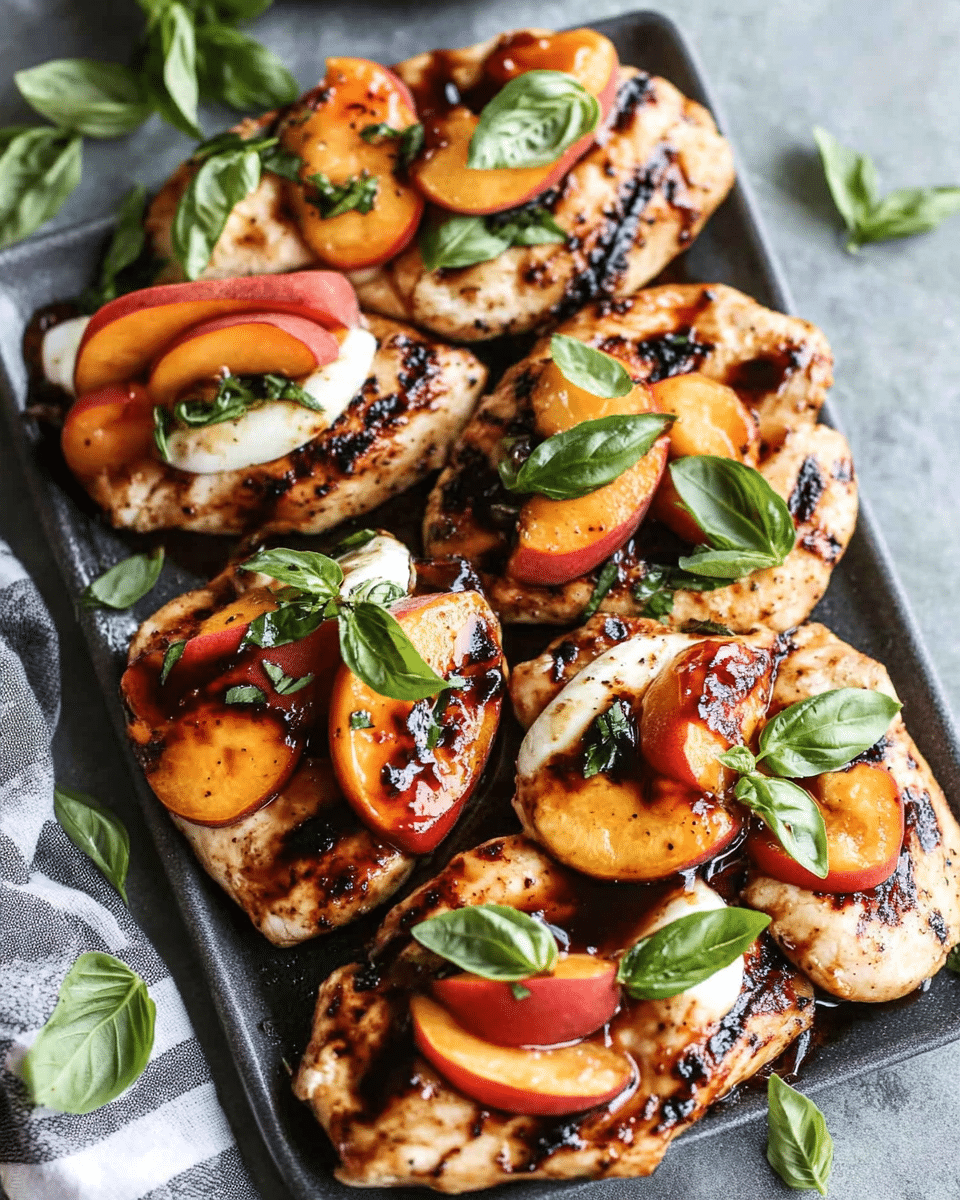 Peach Caprese Grilled Chicken