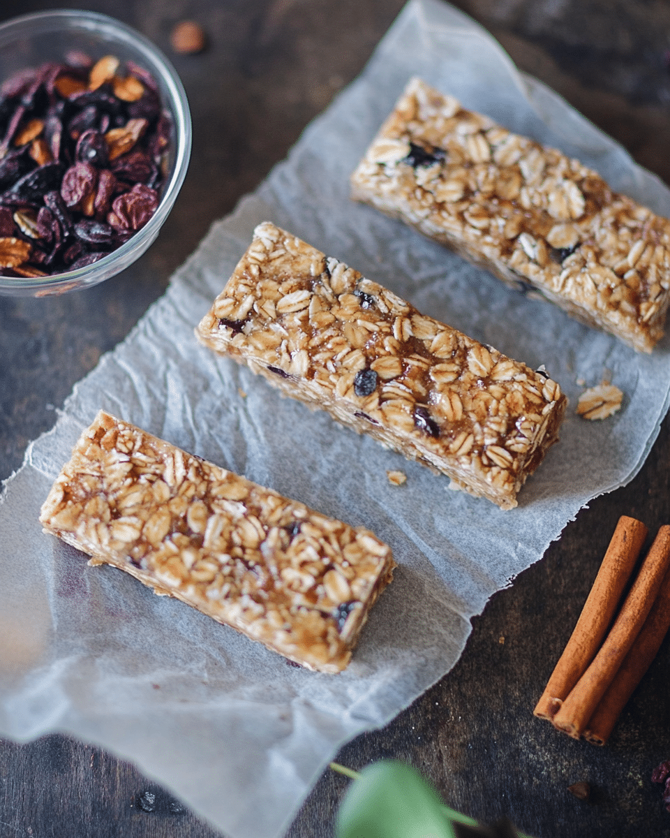 Chewy No-Bake Granola Bars