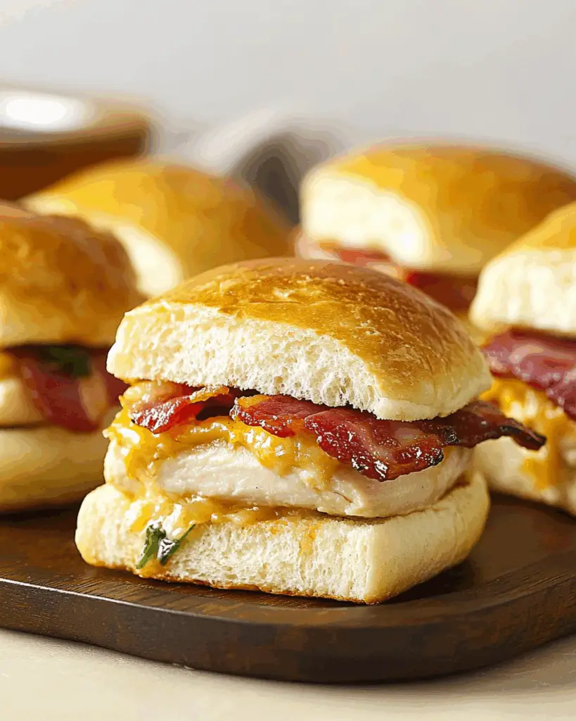 Turkey Bacon Ranch Sliders