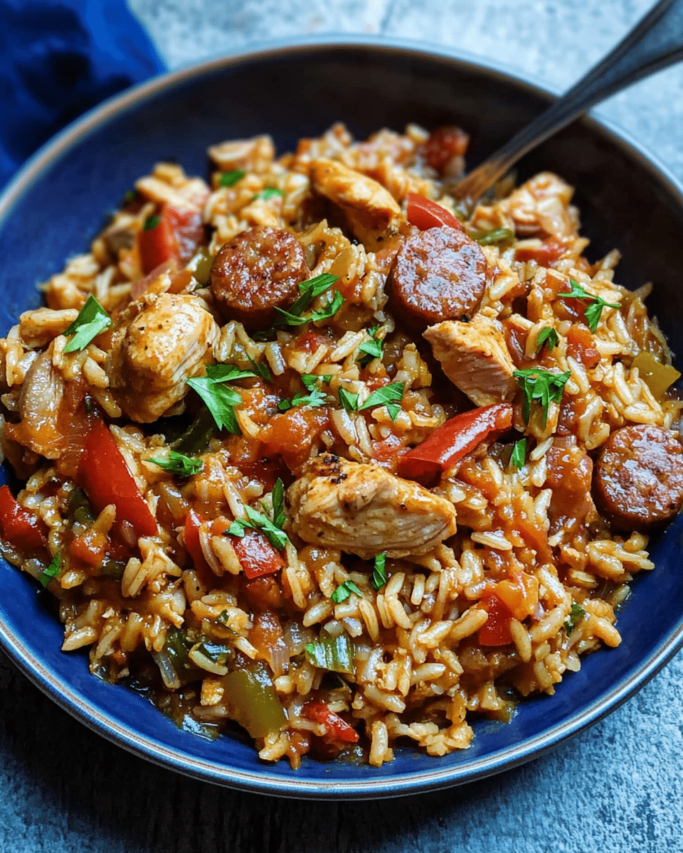 One-Pot Chicken and Sausage Jambalaya