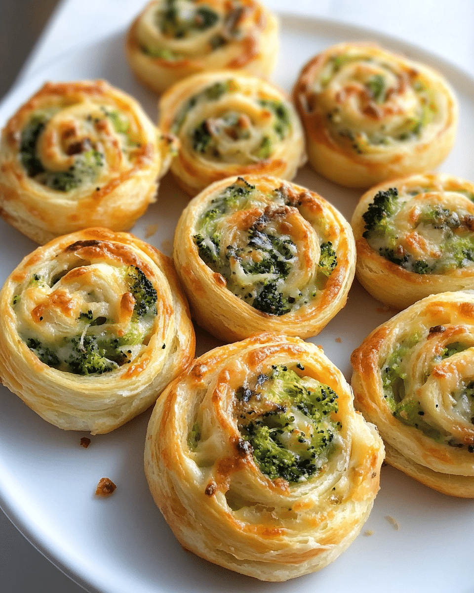 Broccoli Cheese Pinwheels