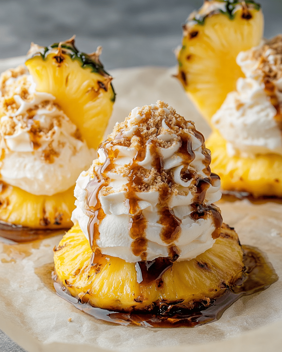 Grilled Pineapple Sundaes
