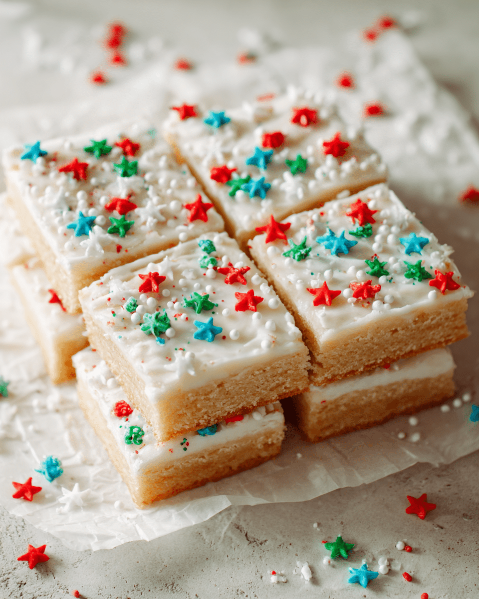 Frosted Sugar Cookie Bars