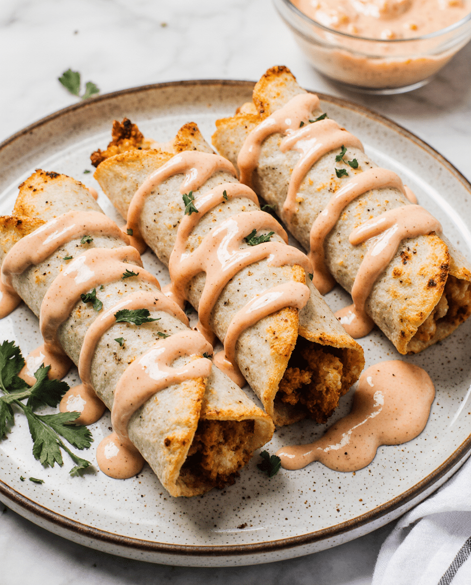 Baked Chicken Taquitos