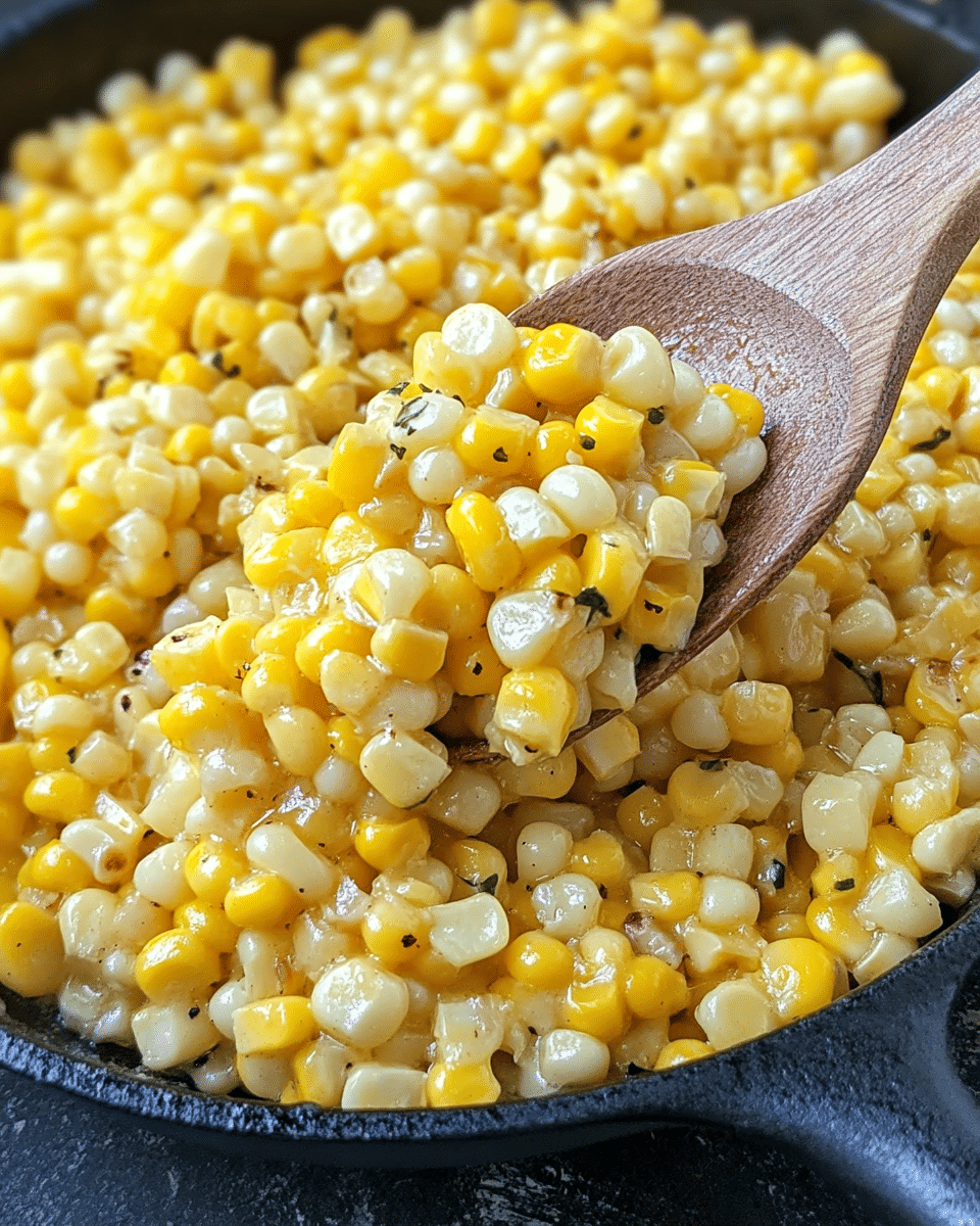 Honey Butter Creamy Skillet Corn