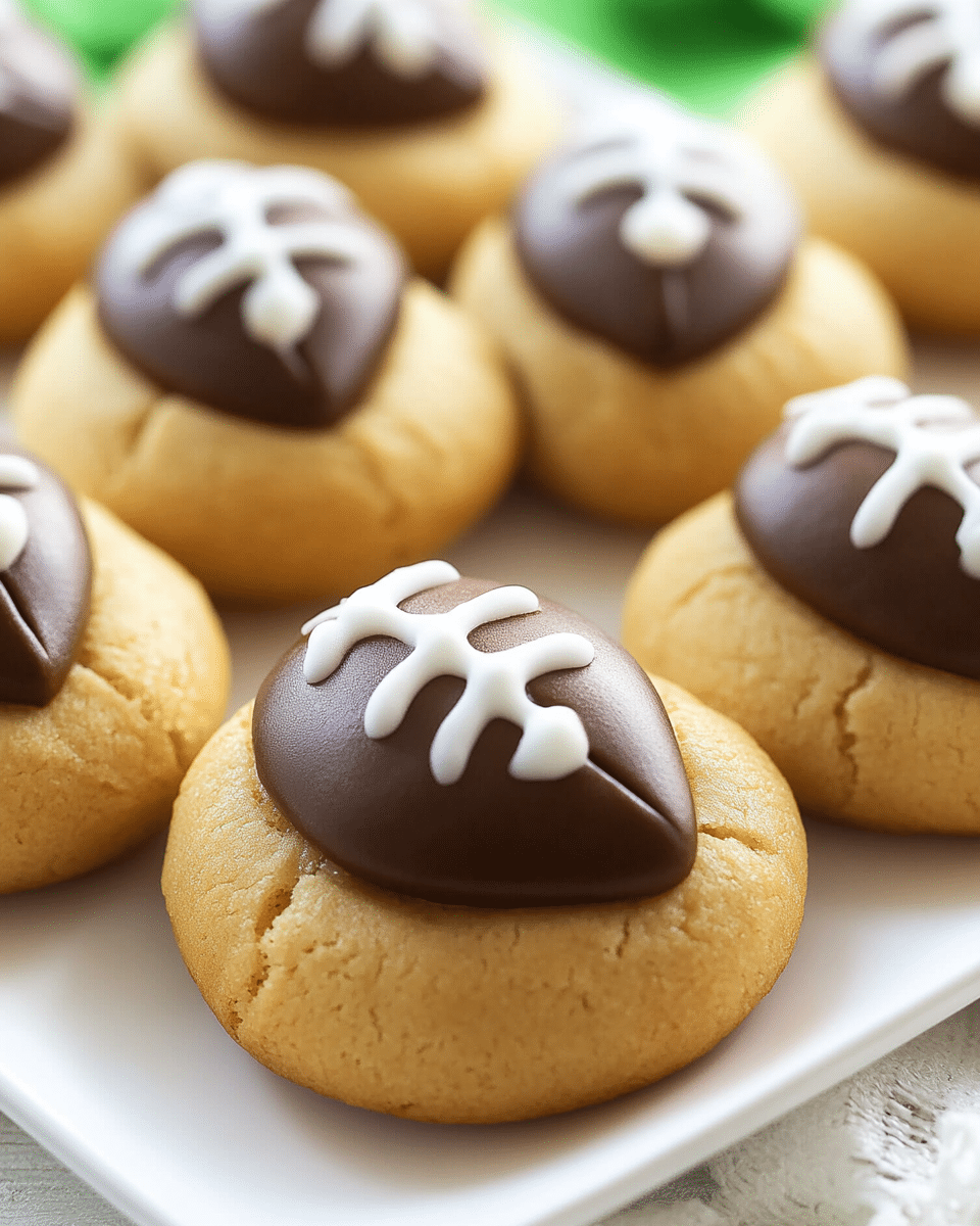 Football Blossom Cookies