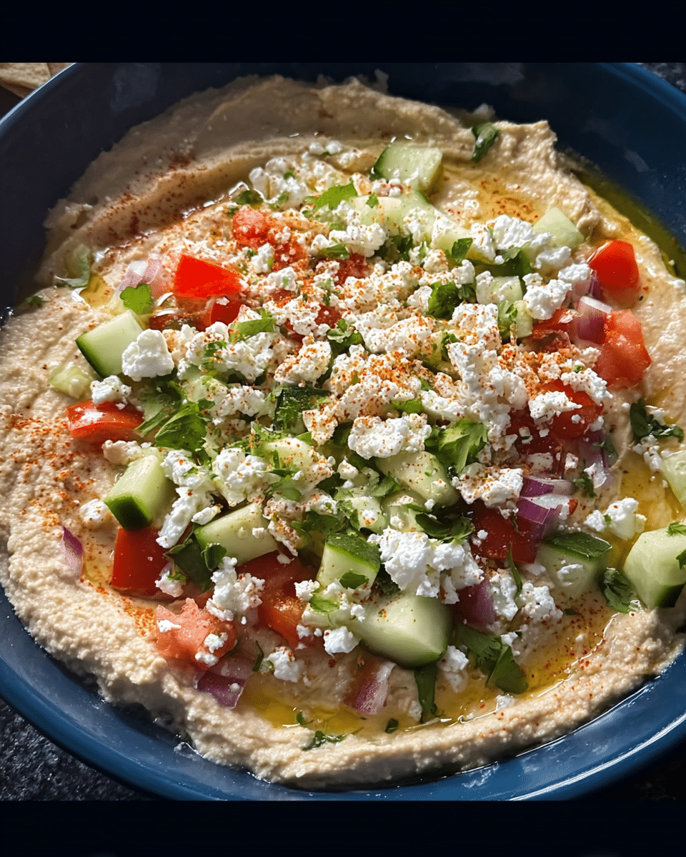Hummus and Feta Dip