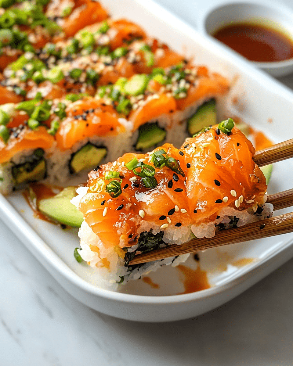 Salmon Sushi Bake