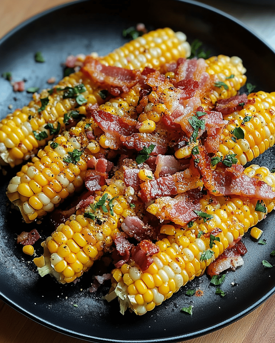Pan-Seared Corn & Crispy Bacon Delight