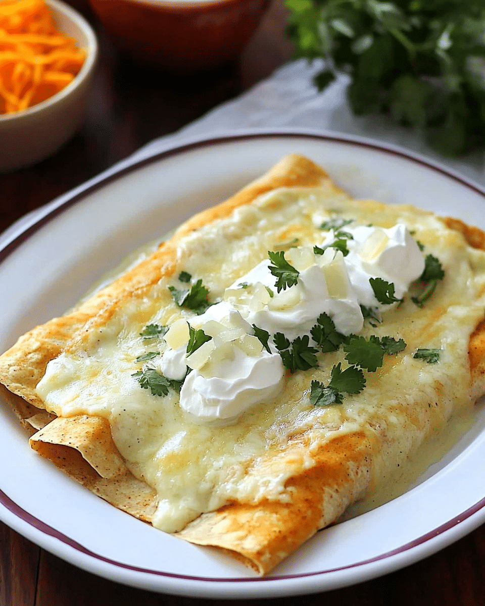 Creamy Chicken Enchiladas