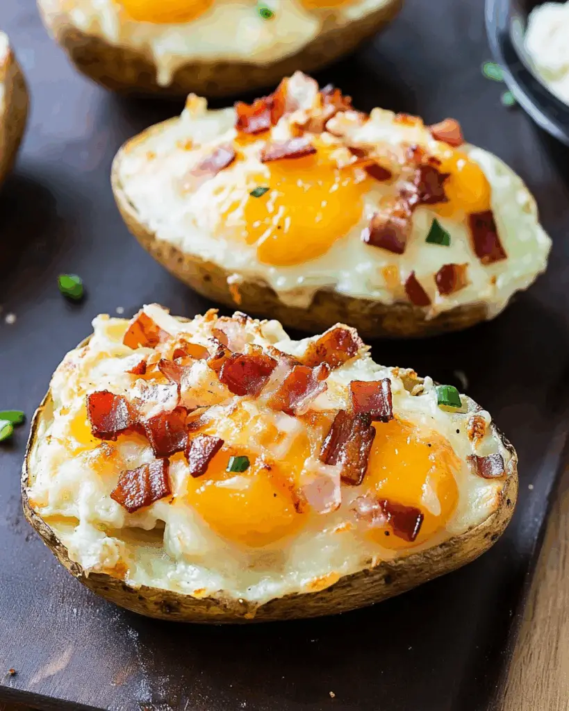 Twice-Baked Loaded Breakfast Potatoes