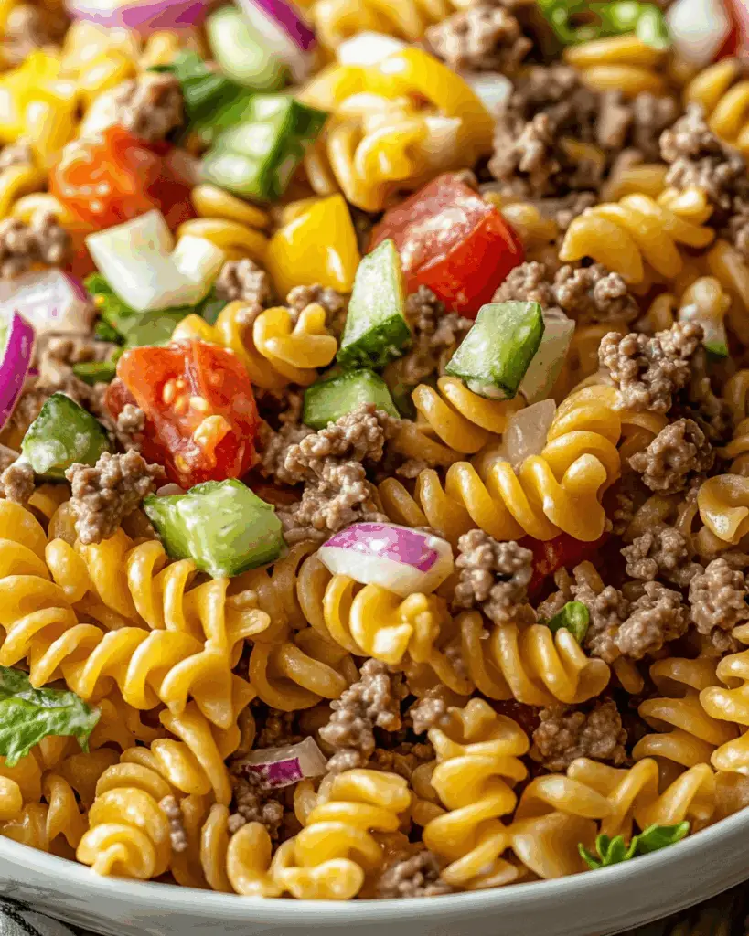 Big Mac-Inspired Pasta Salad