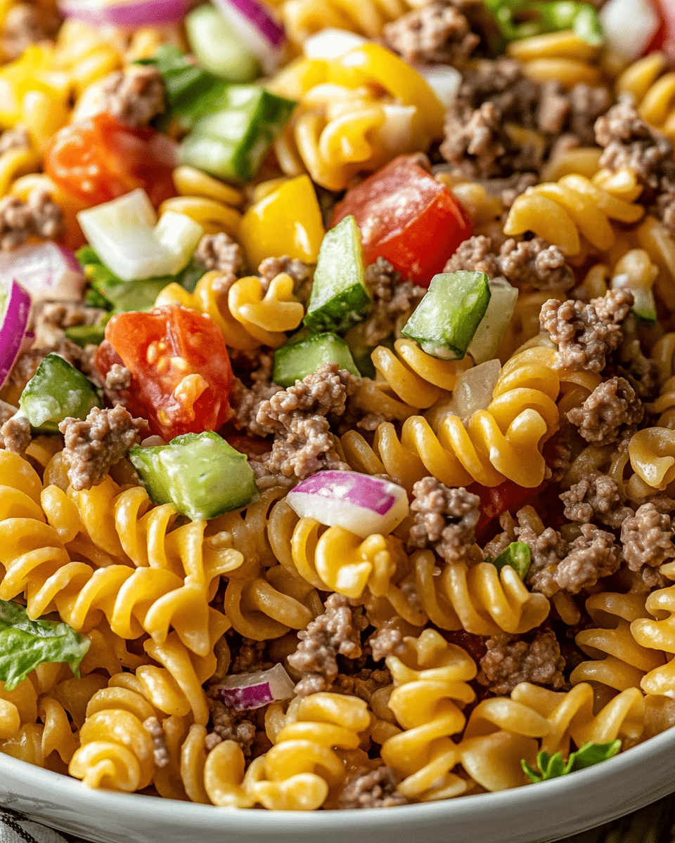 Big Mac-Inspired Pasta Salad