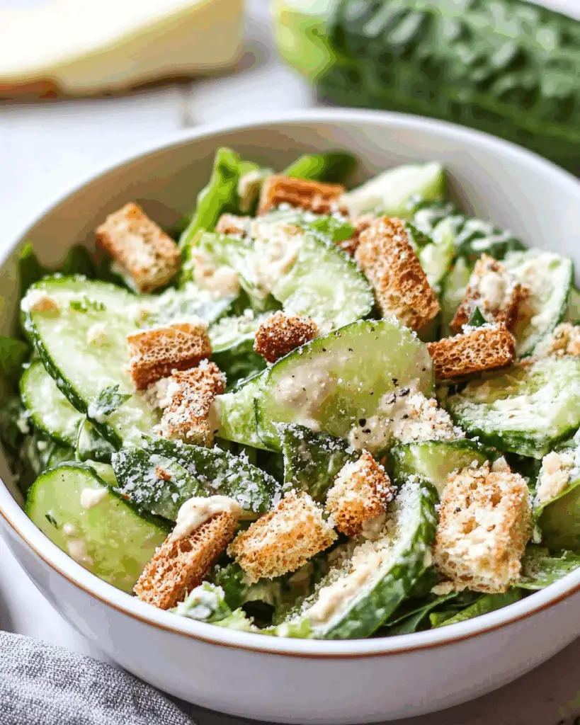 Cucumber Caesar Salad