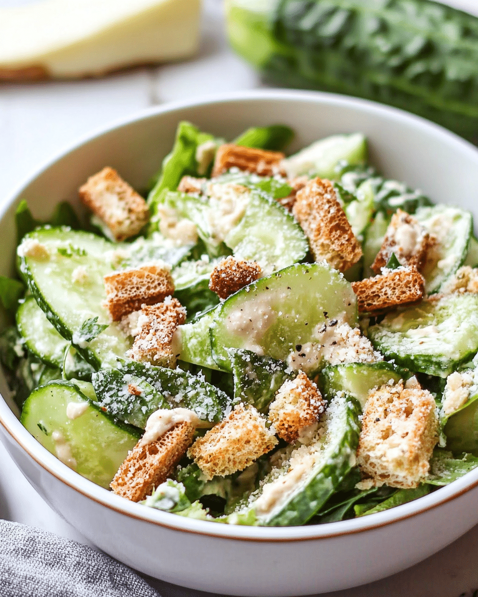 Cucumber Caesar Salad