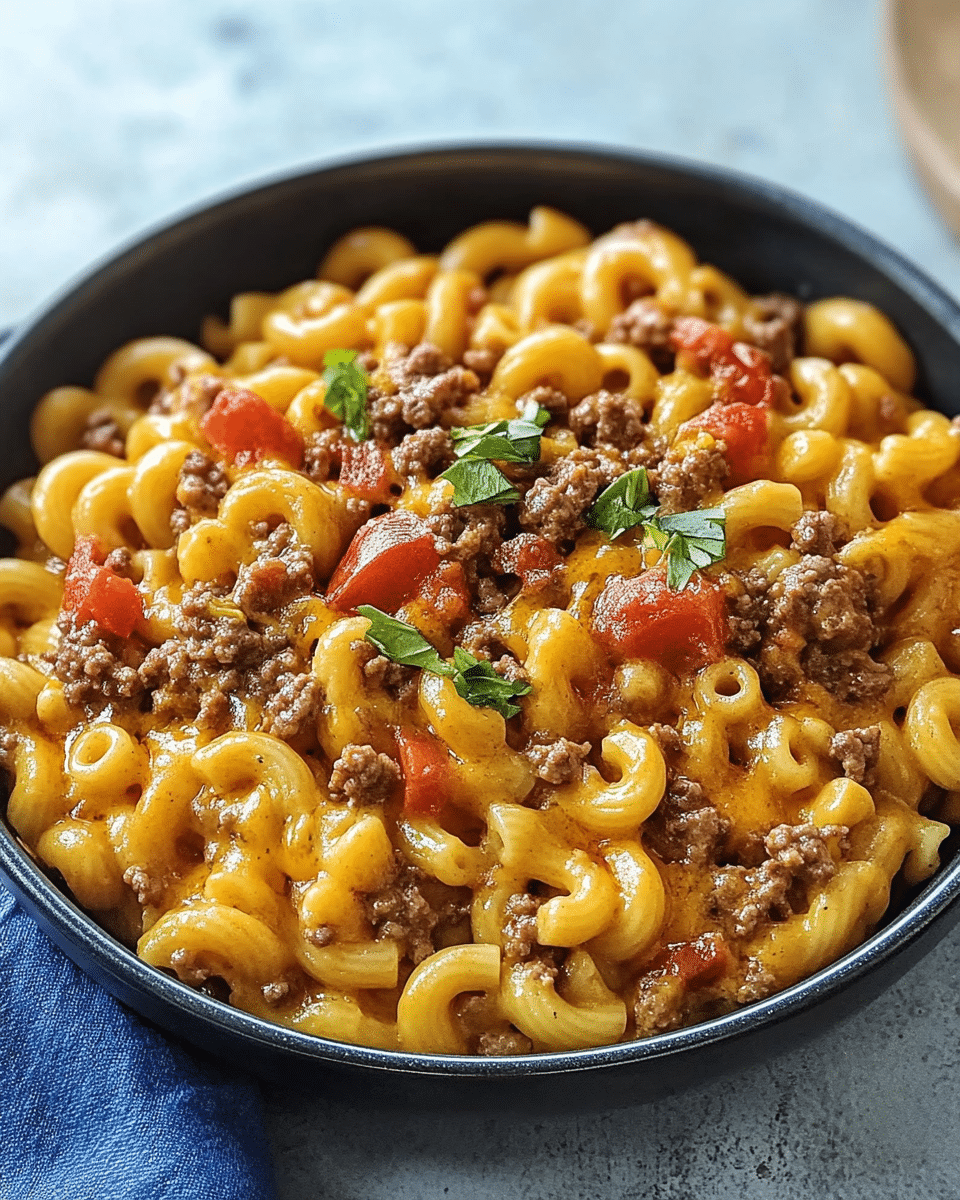 One-Pot Cheeseburger Macaroni