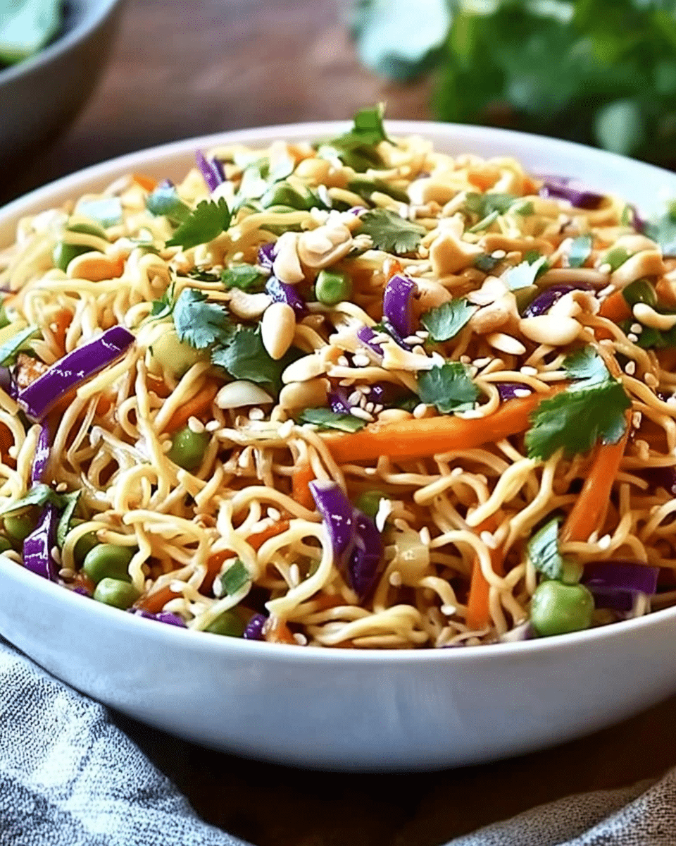 Crunchy Asian Ramen Noodle Salad
