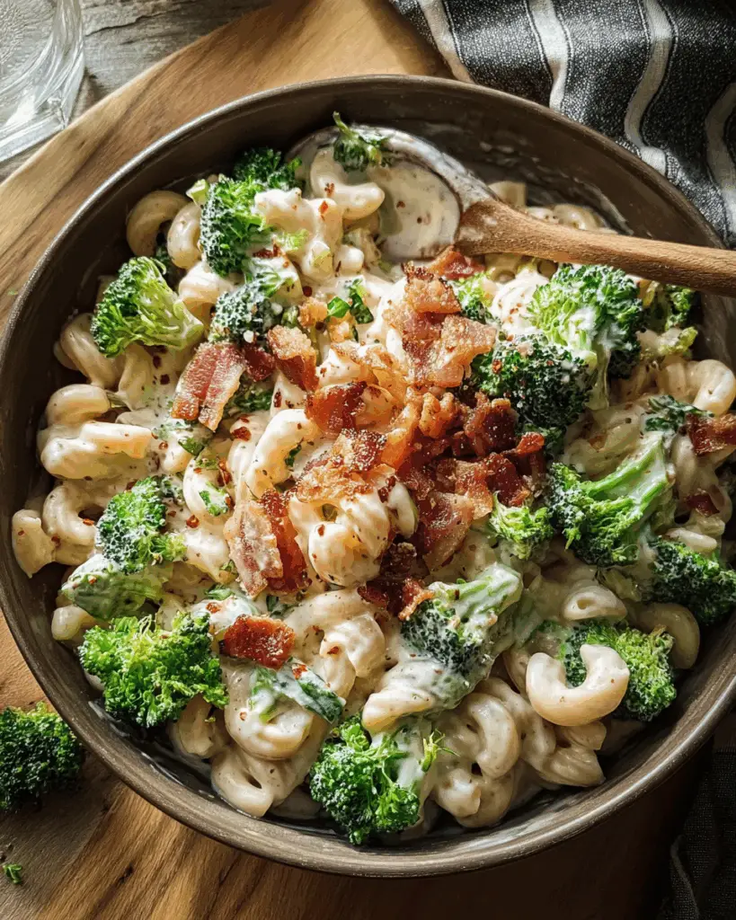 Creamy Bacon Broccoli Pasta Salad