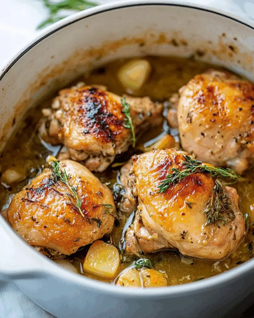 Slow Cooker 40 Clove Garlic Chicken