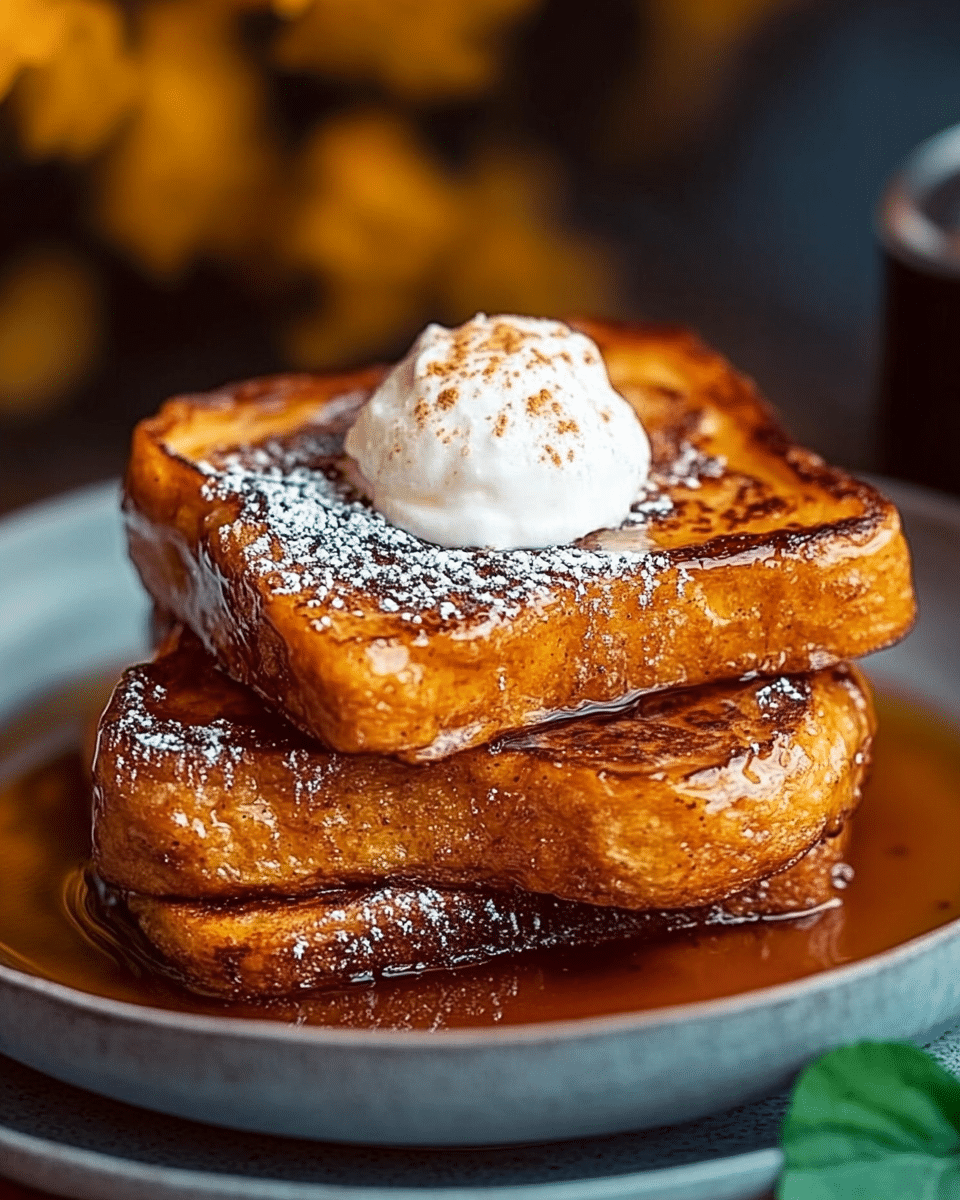 Pumpkin French Toast Breakfast
