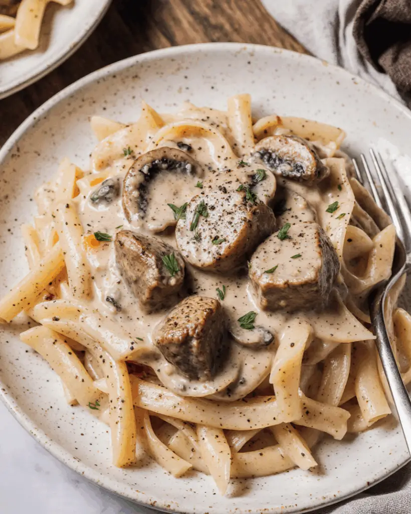 Creamy Beef and Mushroom Stroganoff