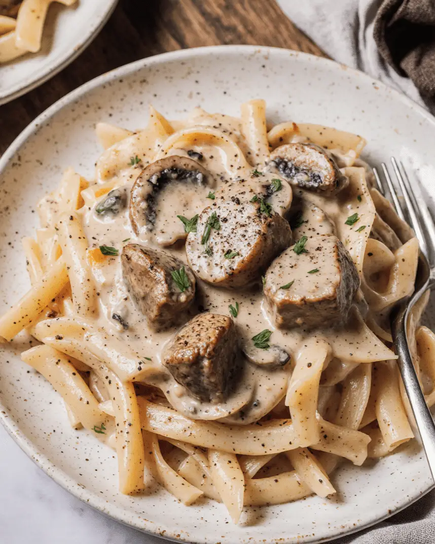Creamy Beef and Mushroom Stroganoff