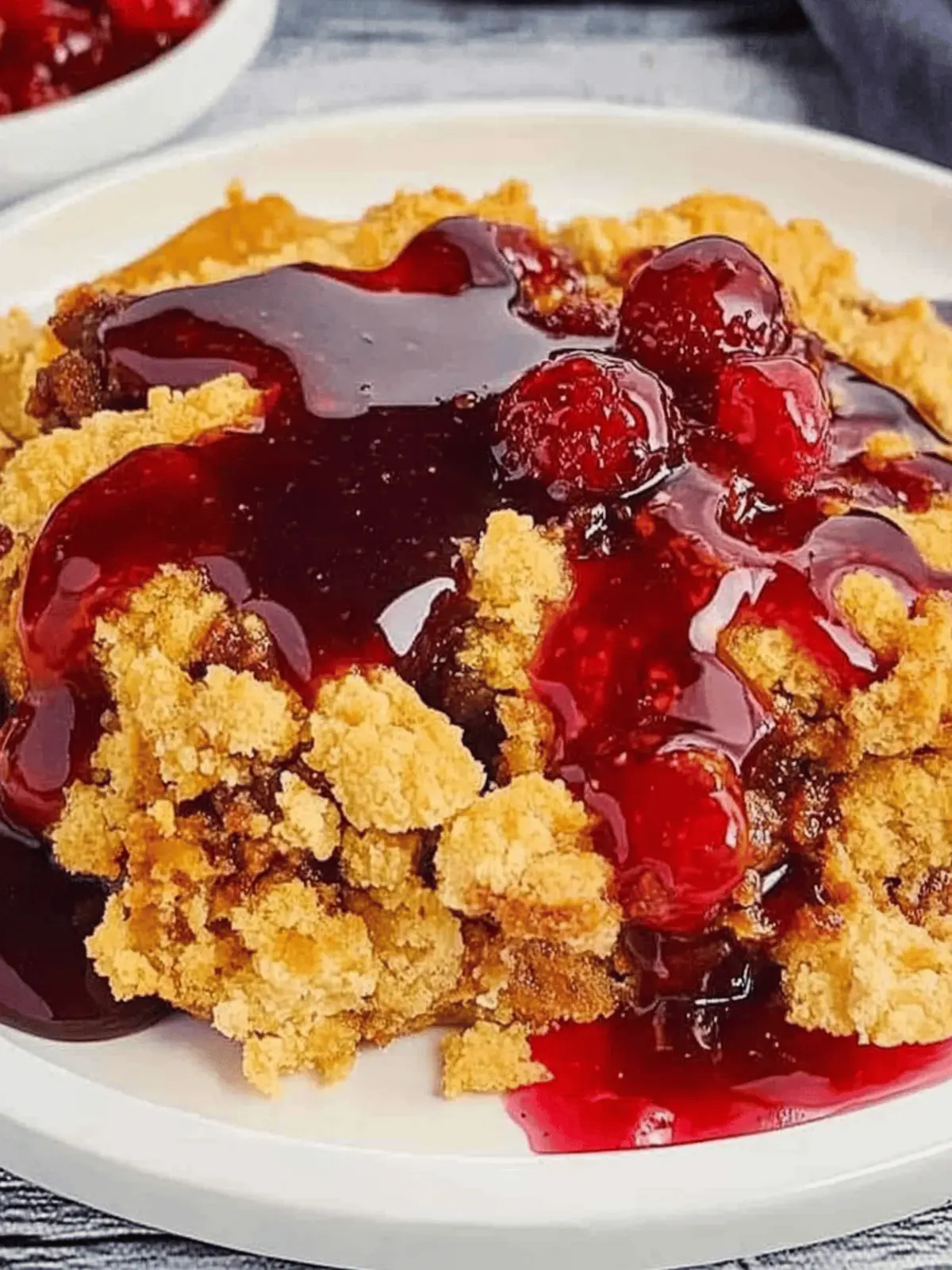 Peanut Butter and Jelly Cobbler