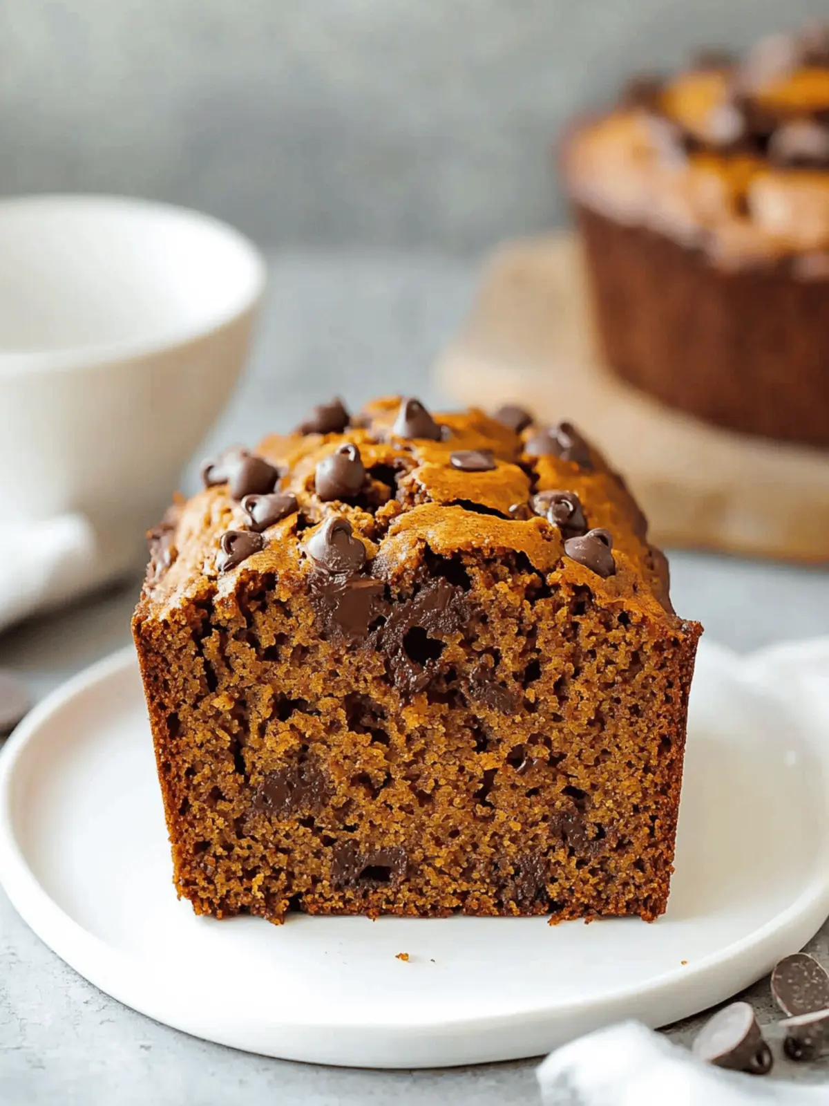 Banana Chocolate Chip Pumpkin Bread