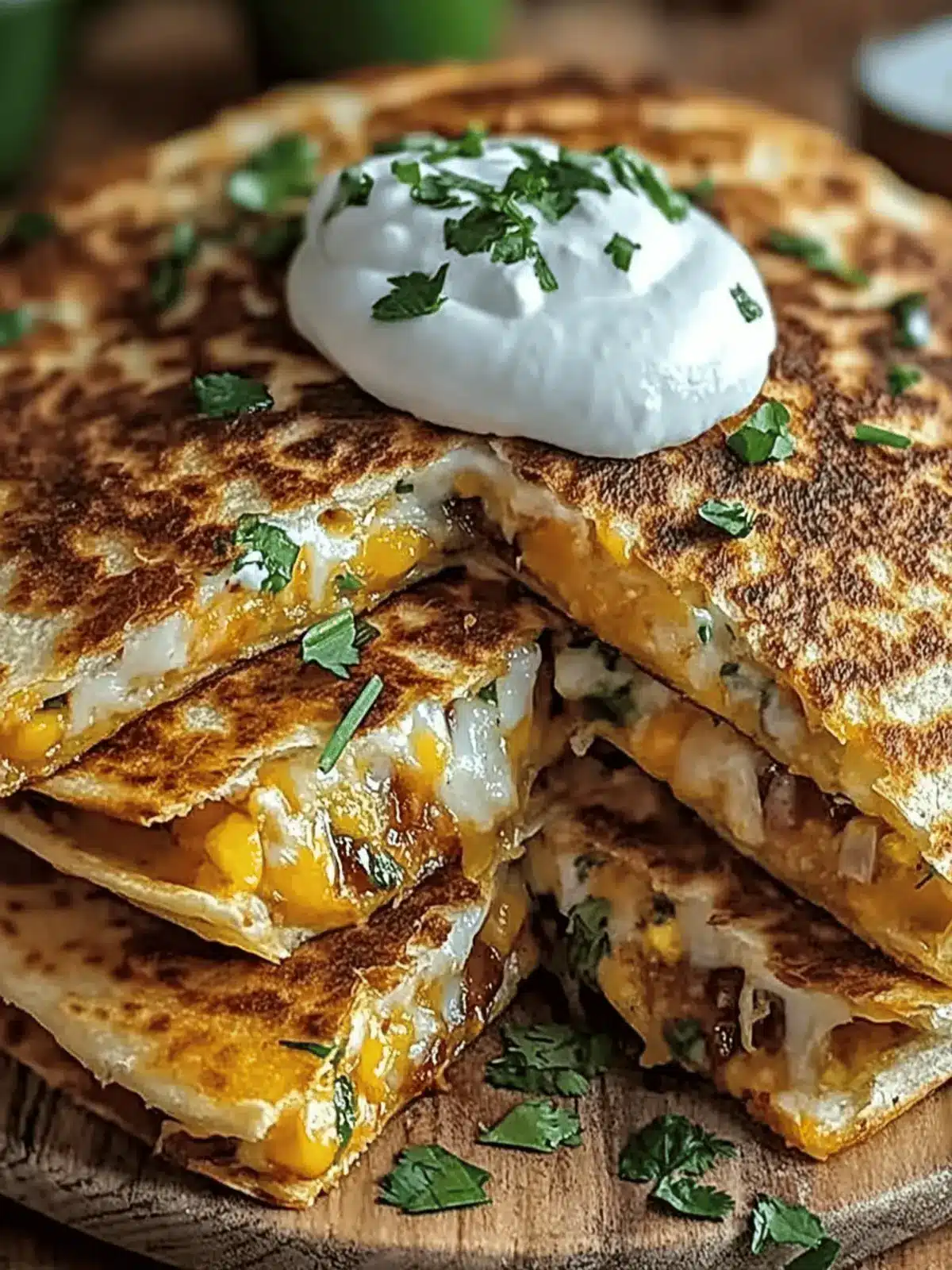 Crispy Hatch Chili Quesadillas