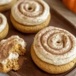 Soft Pumpkin Cookies with Cinnamon Frosting
