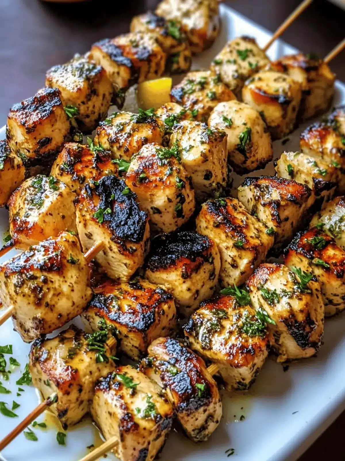Grilled Cowboy Butter Chicken Skewers