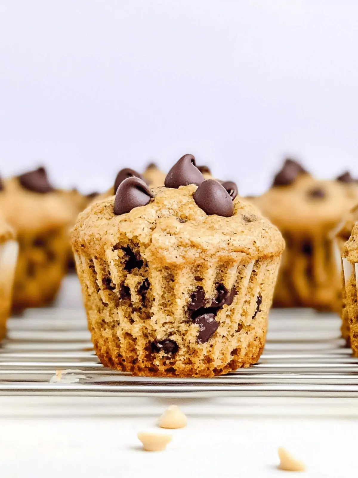 Easy Chocolate Chip Banana Peanut Butter Muffins Recipe