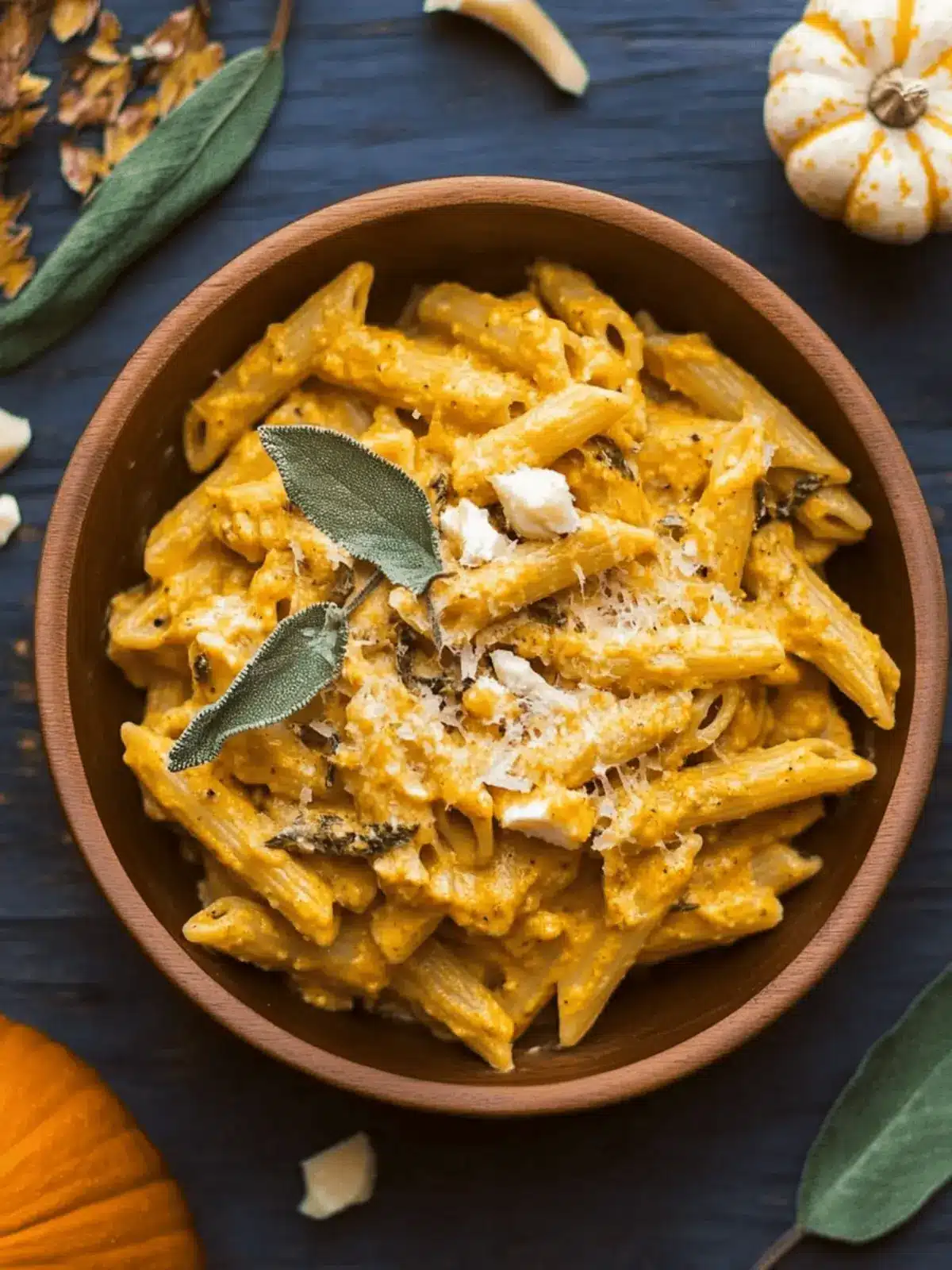 Creamy Pumpkin And Sage Pasta
