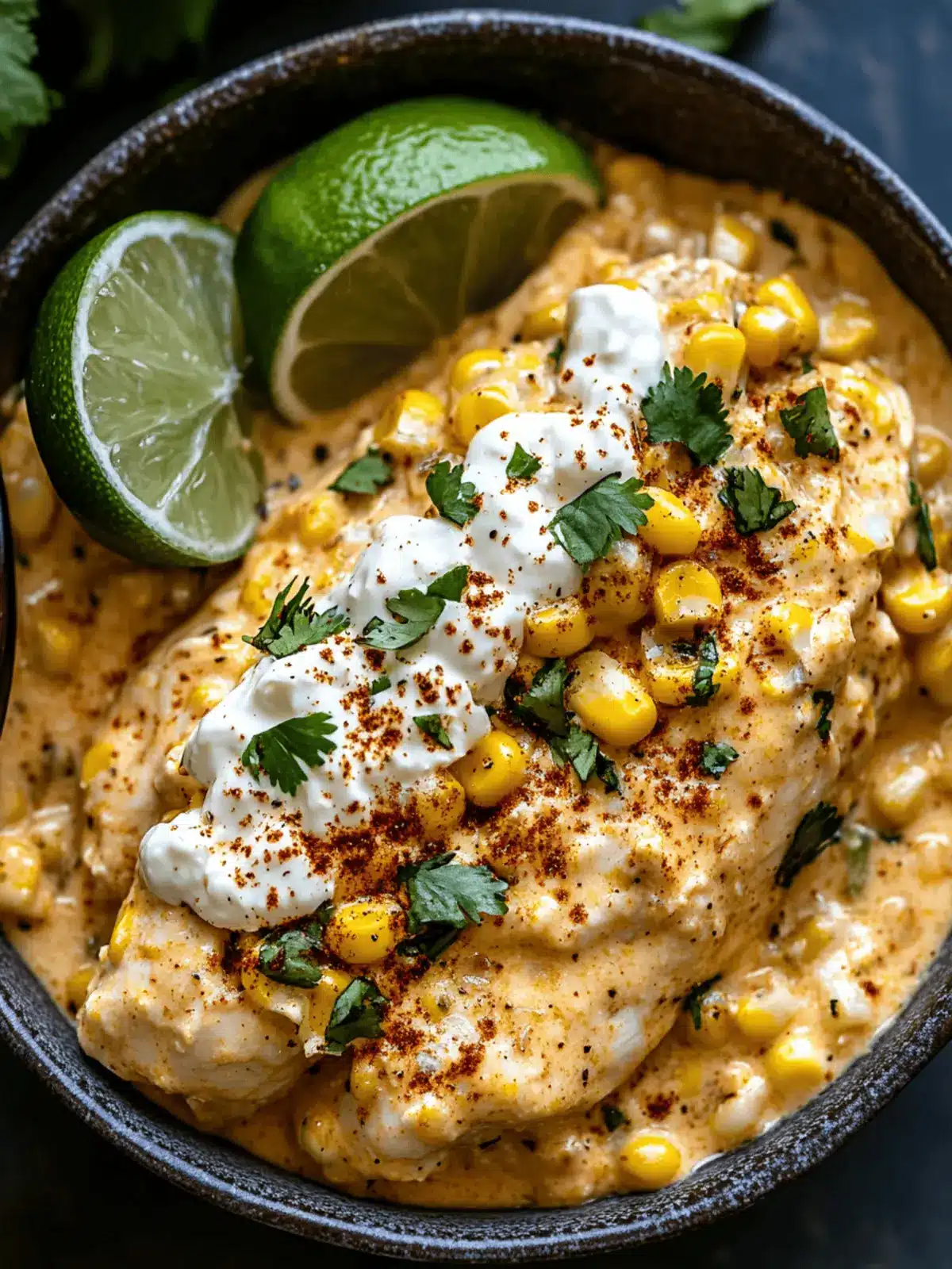 Slow Cooker Street Corn Chicken