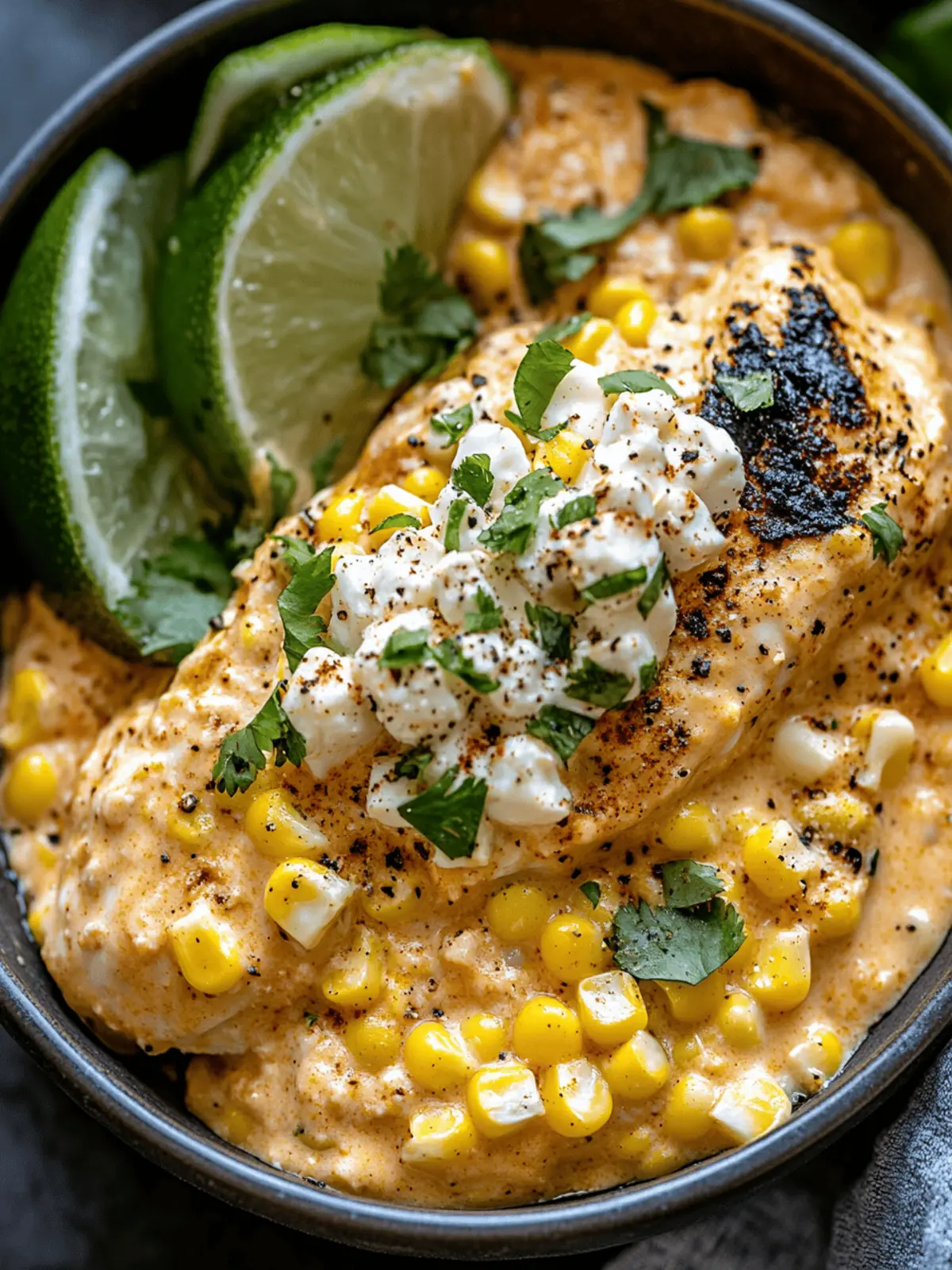 Slow Cooker Street Corn Chicken