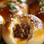Garlic Parmesan Cheeseburger Bombs