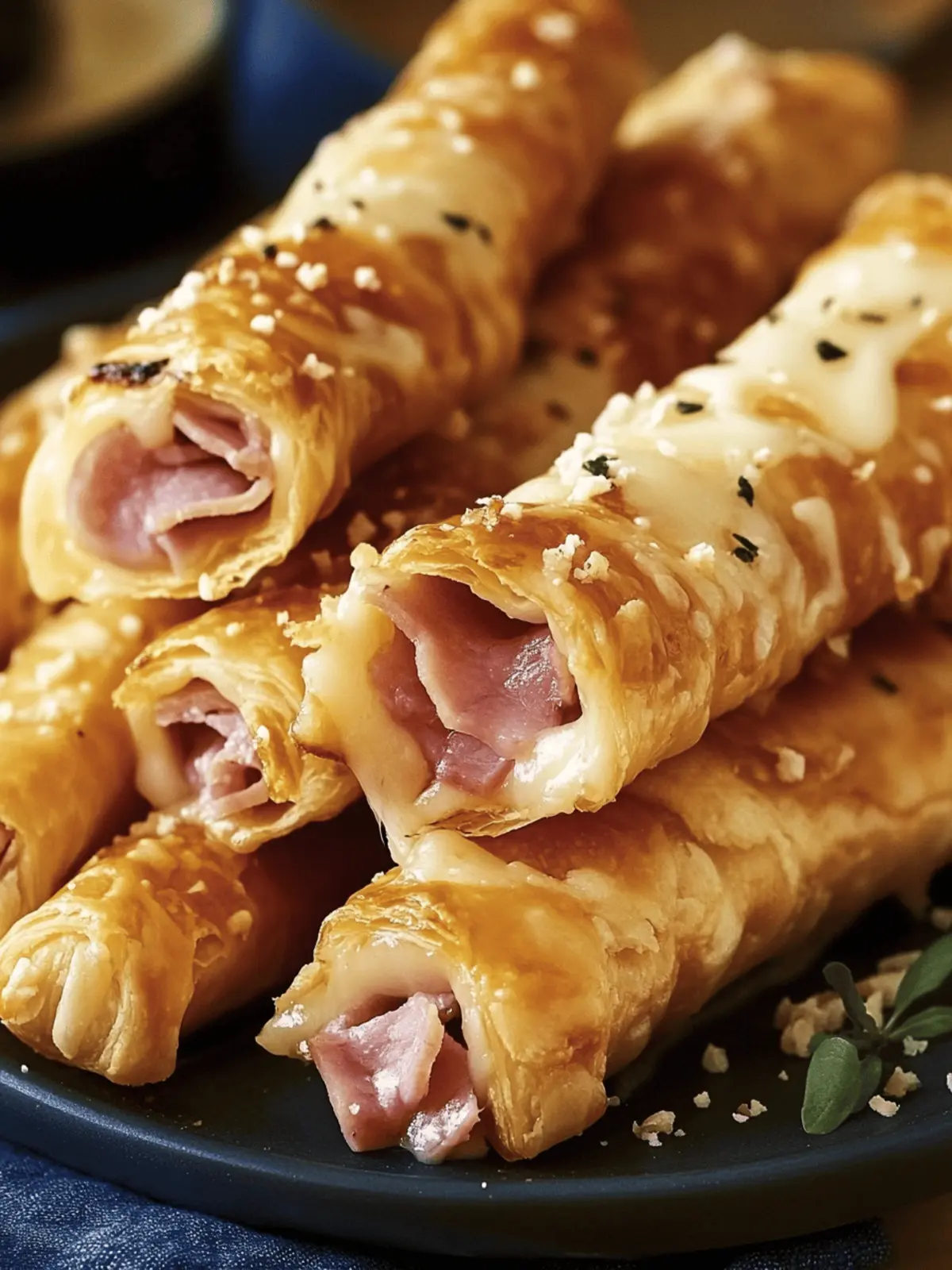 Ham and Cheese Puff Pastry Sticks