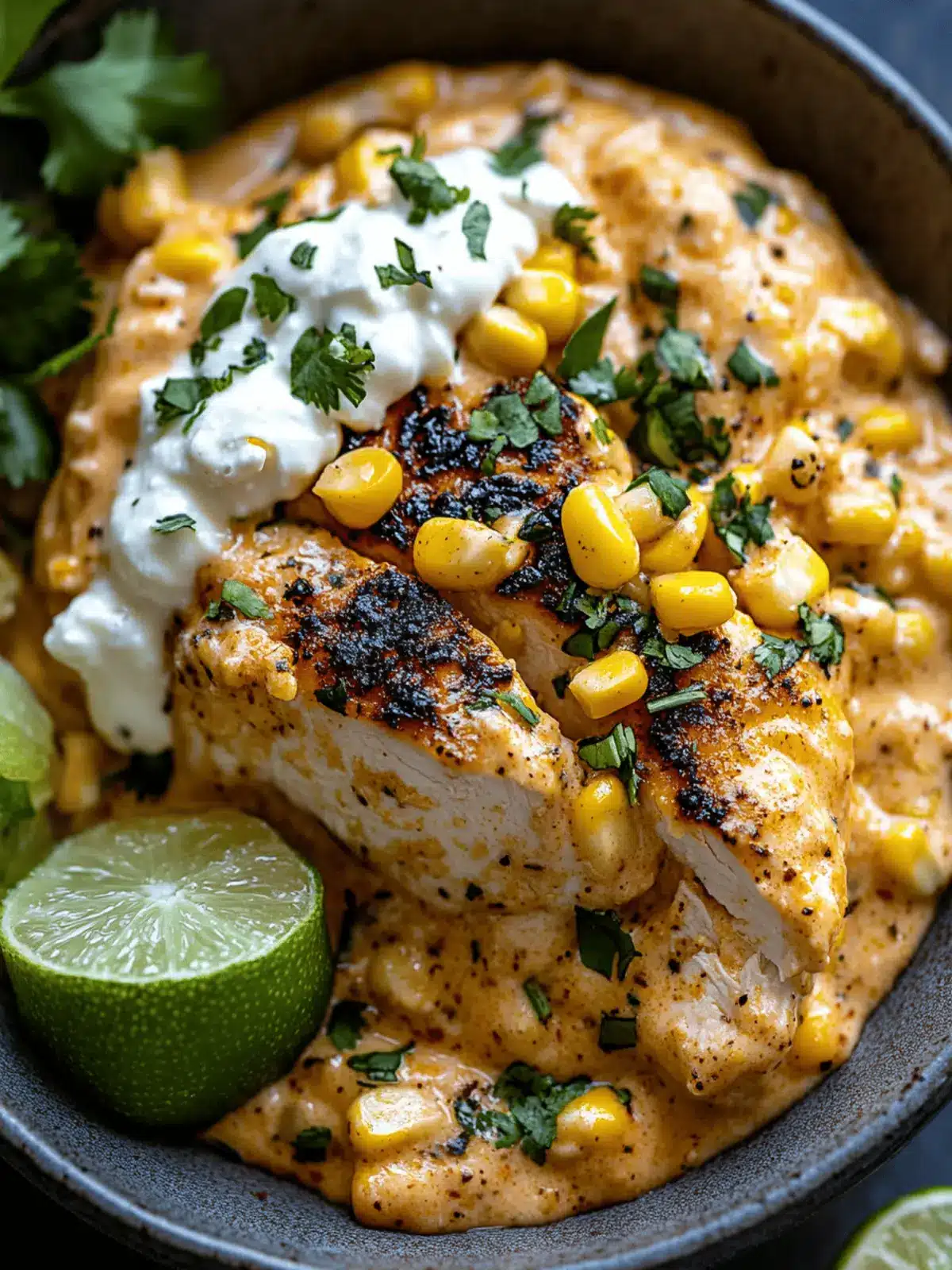 Slow Cooker Street Corn Chicken
