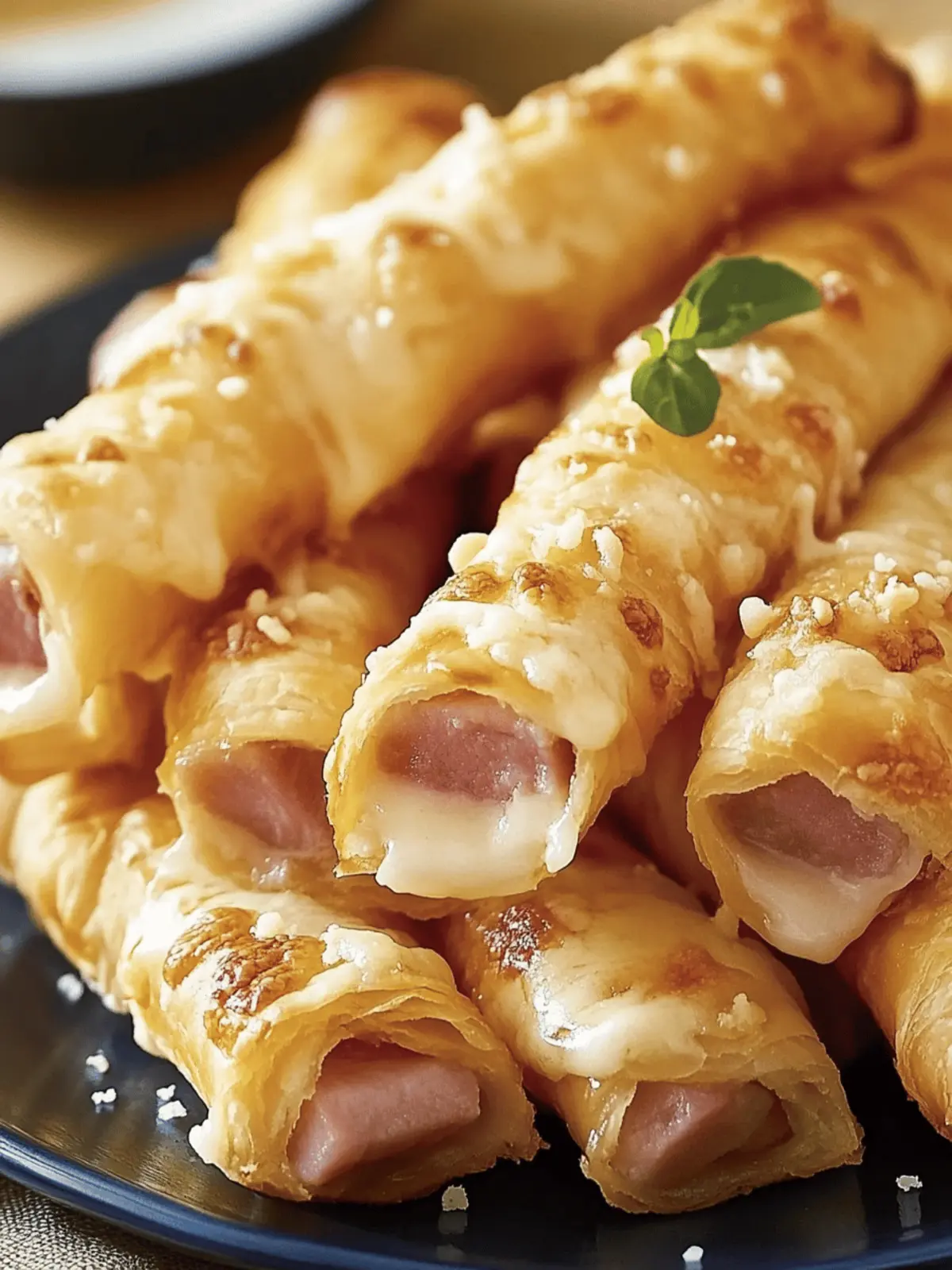 Ham and Cheese Puff Pastry Sticks