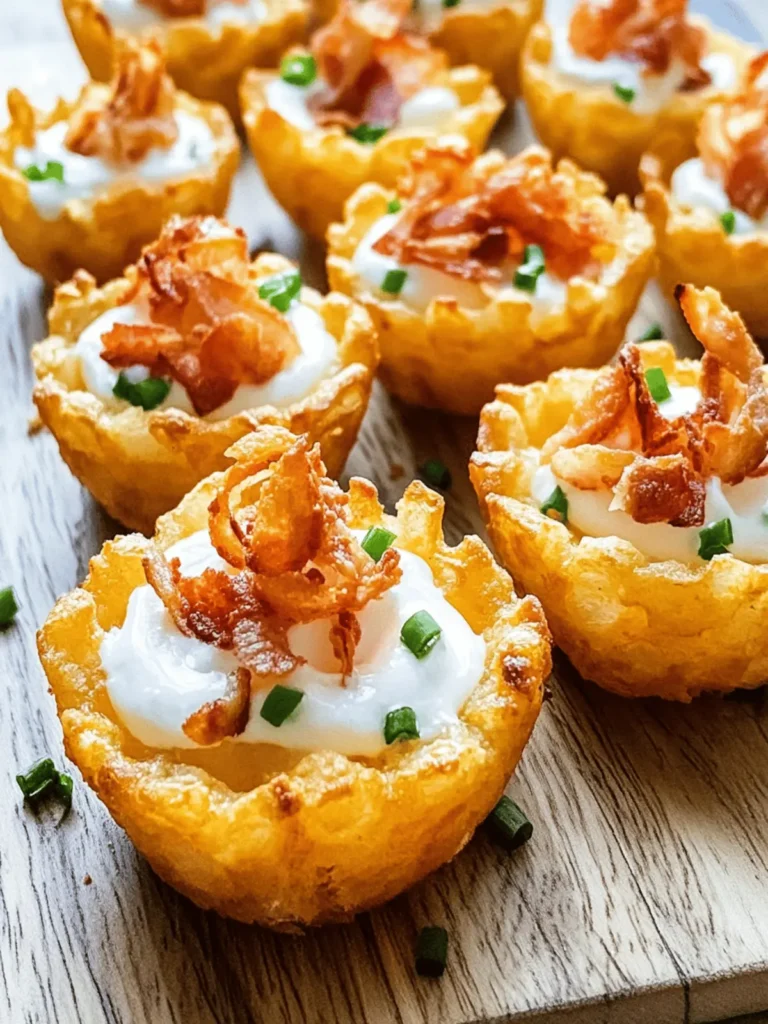 Tater Tot Appetizer Cups