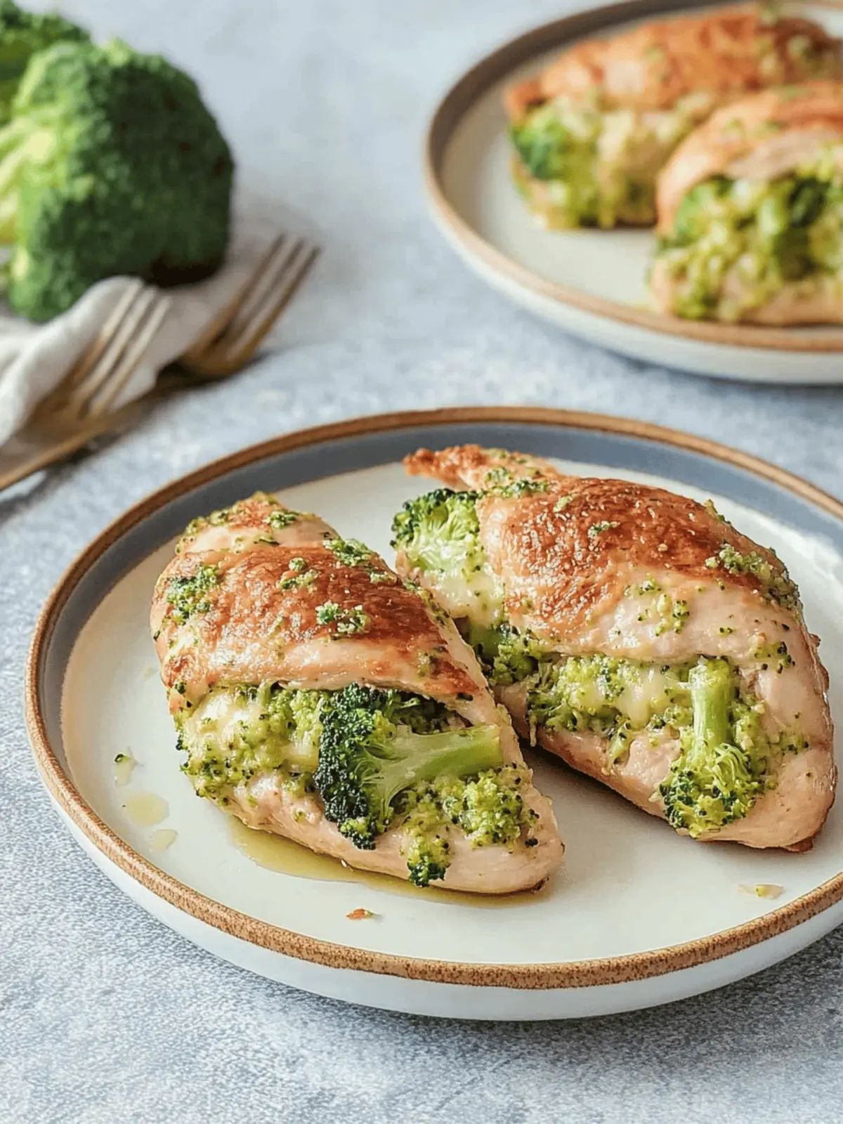 Easy Broccoli Cheddar Stuffed Chicken Breast Recipe