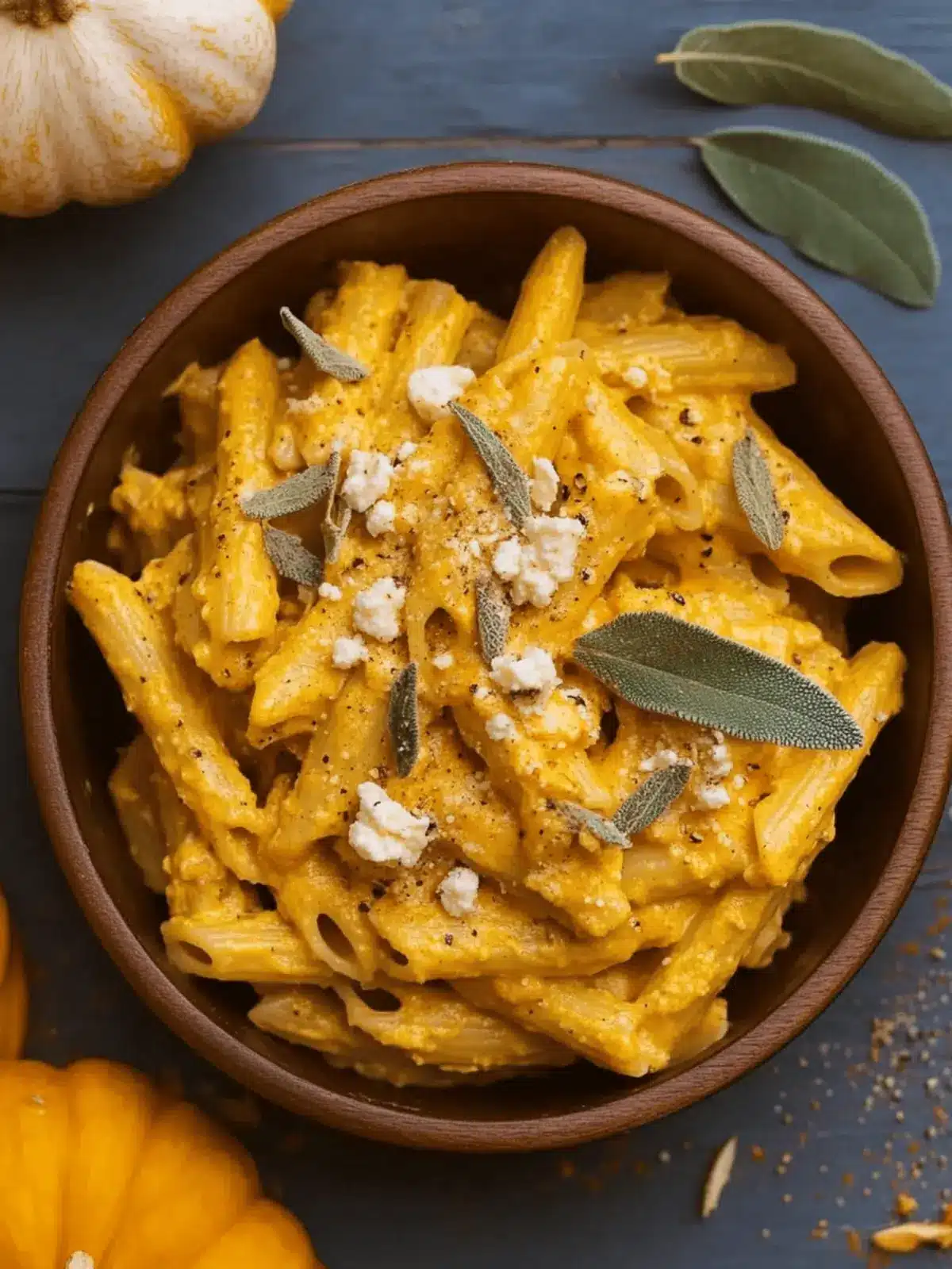 Creamy Pumpkin And Sage Pasta