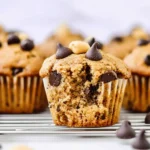 Easy Chocolate Chip Banana Peanut Butter Muffins Recipe